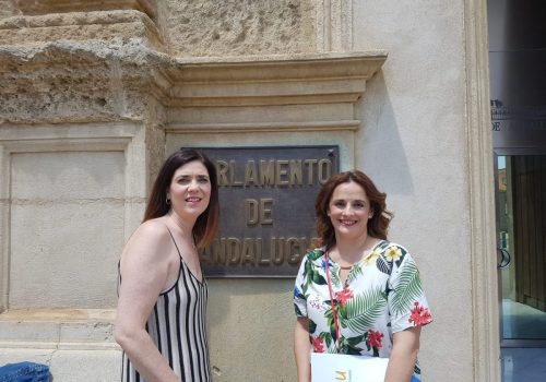 Gema Alarcón y Maribel Uncala, secretaria y presidenta Escuelas Infantiles Unidas